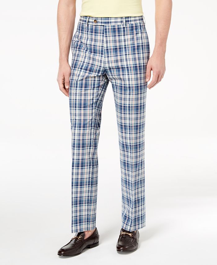 men's plaid dress pants
