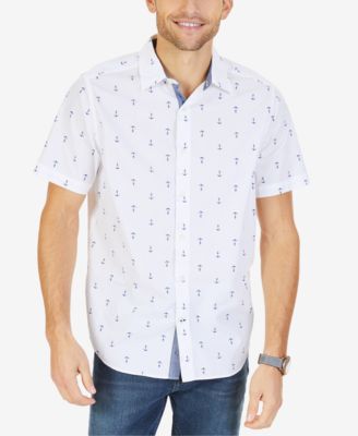 anchor print shirt mens