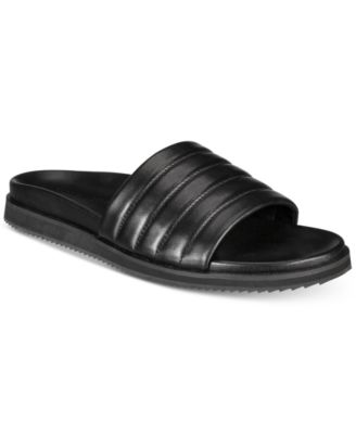 Story Quilted Leather Slide Sandals 