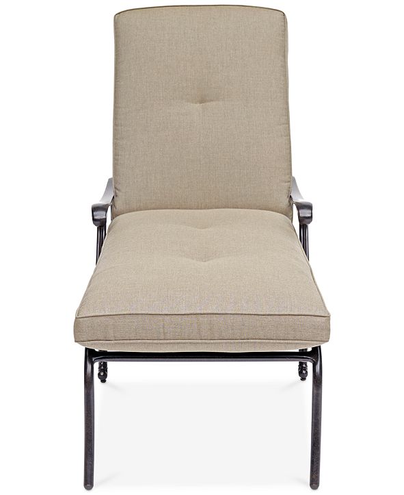 Furniture Chateau Aluminum Outdoor Chaise Lounge with ...