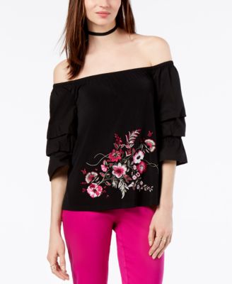 macy's inc off the shoulder tops