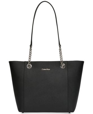 calvin klein naomi woven tote