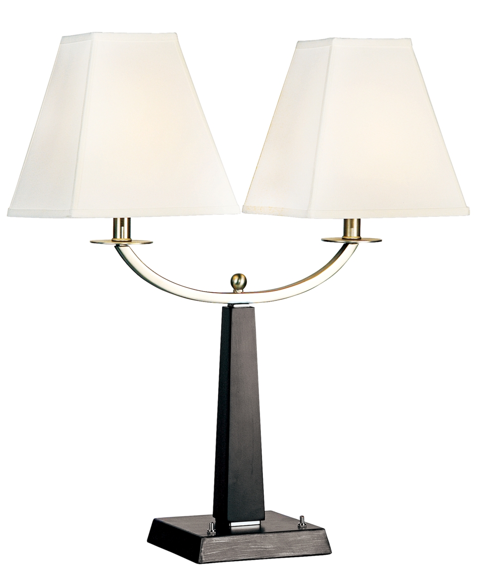 Pacific Coast Table Lamp, Doublearm Ginger Black