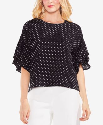 vince camuto ruffle sleeve top