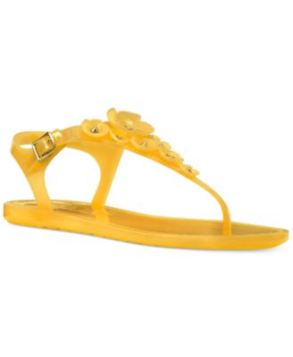 coach tea rose jelly sandals