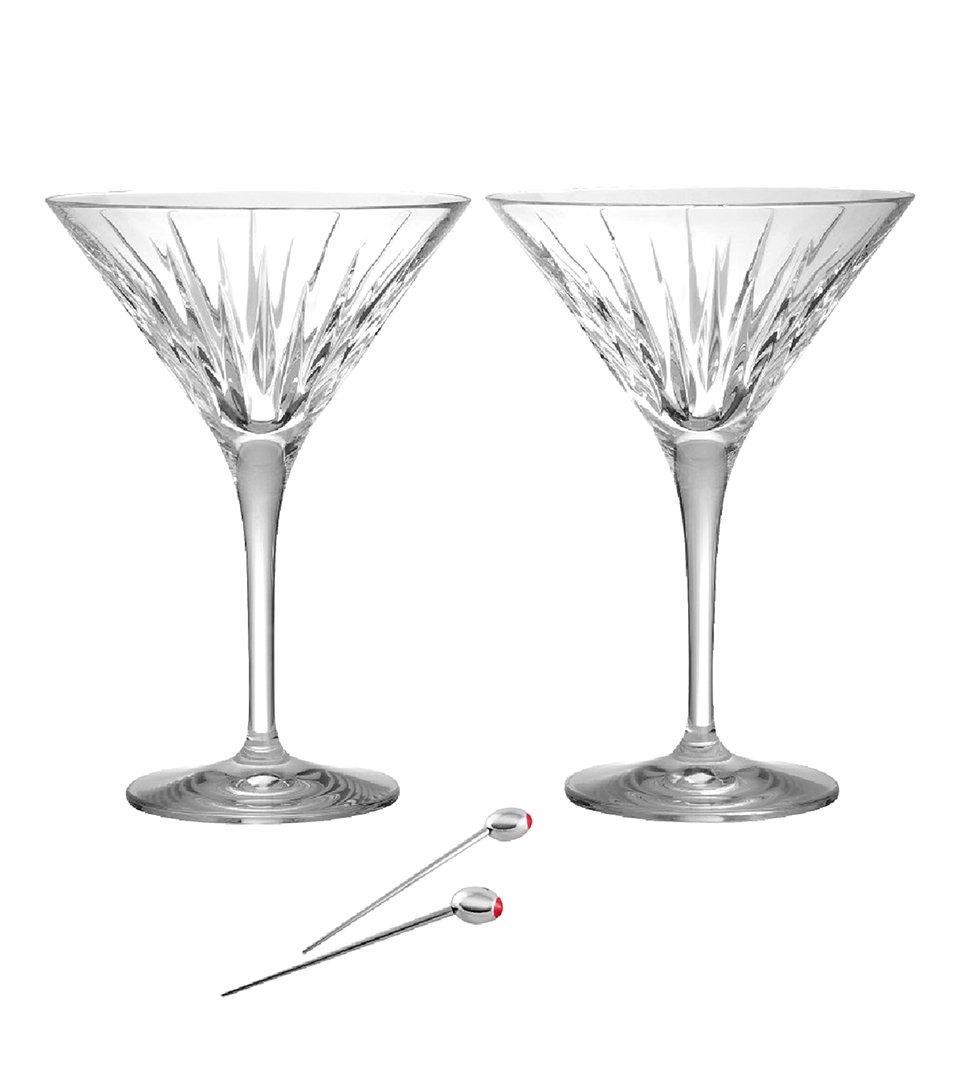 Reed & Barton Drinkware, Set of 2 Soho Martini Glasses