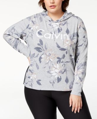 plus size floral hoodie