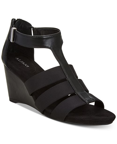 Alfani Women S Pearrl Wedge Sandals Created For Macy S Reviews Sandals Shoes Macy S