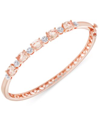 morganite bracelet rose gold