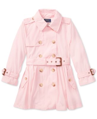 ralph lauren pink trench coat