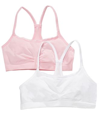 Maidenform Kids Bras, Girls 2 Pack Seamless Racerback Bras - Kids - Macy's