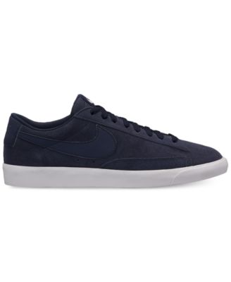 nike blazer low black suede