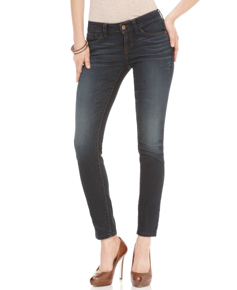 GUESS Jeans, Brittney Metallic Floral Print Skinny