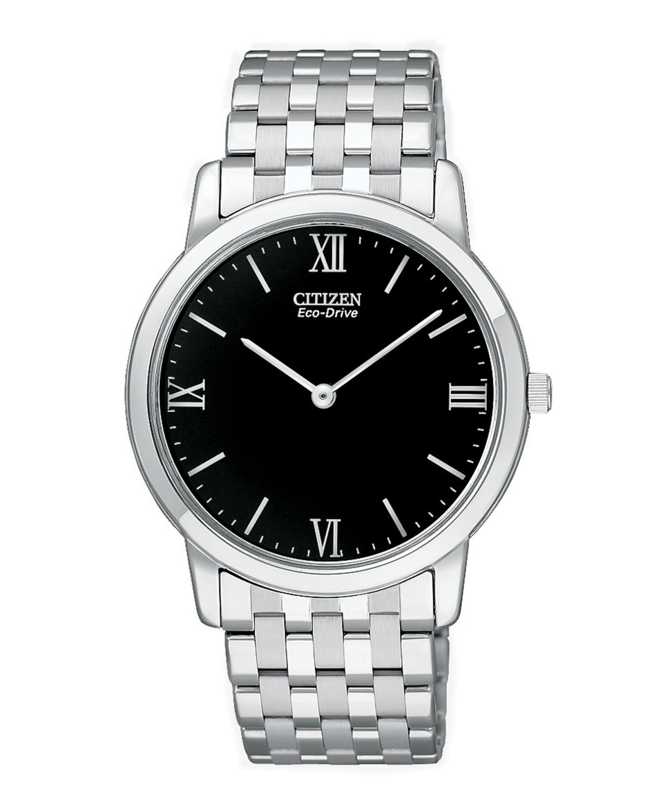 Citizen Watch, Mens Eco Drive Stiletto Stainless Steel Bracelet 36mm