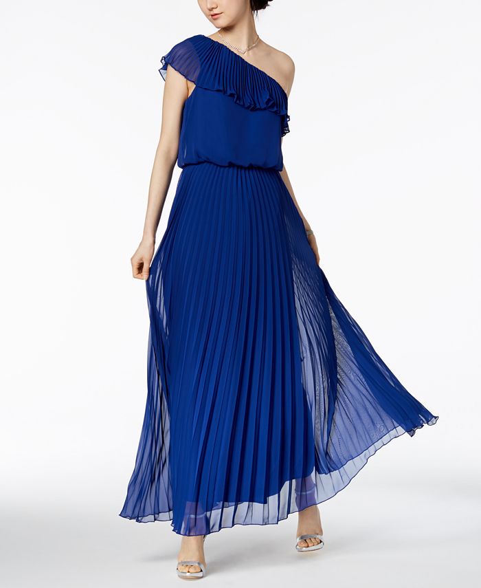 xscape one shoulder gown