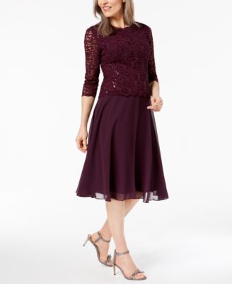 macys plum dress