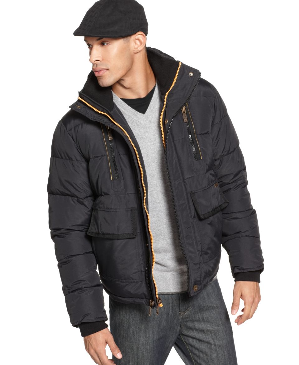 Sean John Jacket, Justice Quilted Bomber Jacket   Mens Coats & Jackets