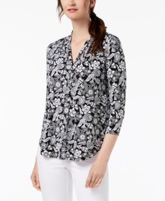 macys womens charter club blouses