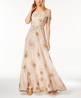 calvin klein gown macys