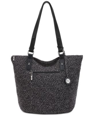 the sak black crochet purse