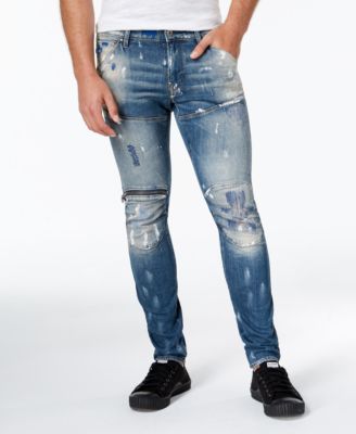 g star painted jeans