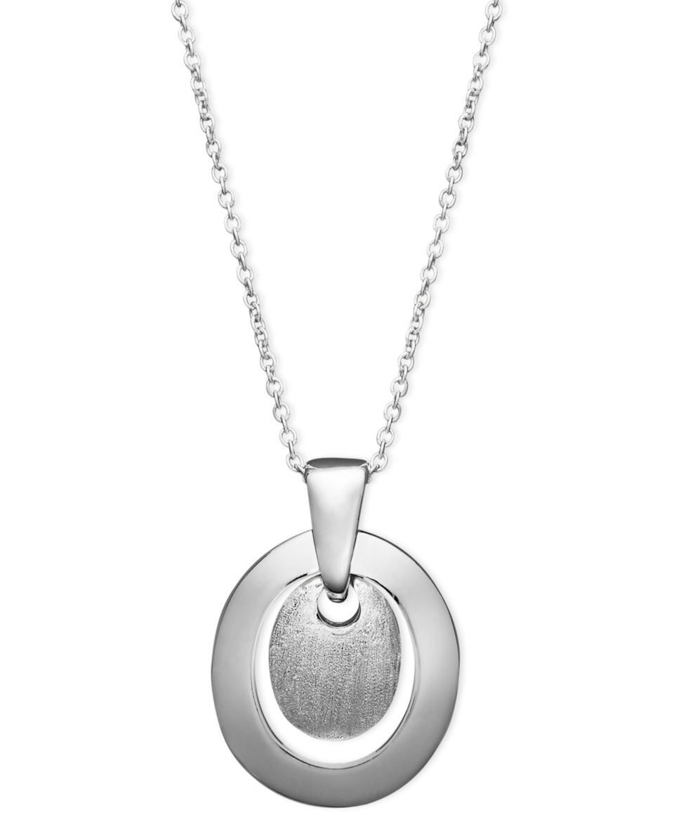 Genevieve & Grace Sterling Silver Necklace, Marcasite Scattered