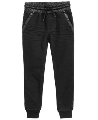 boys faux leather pants