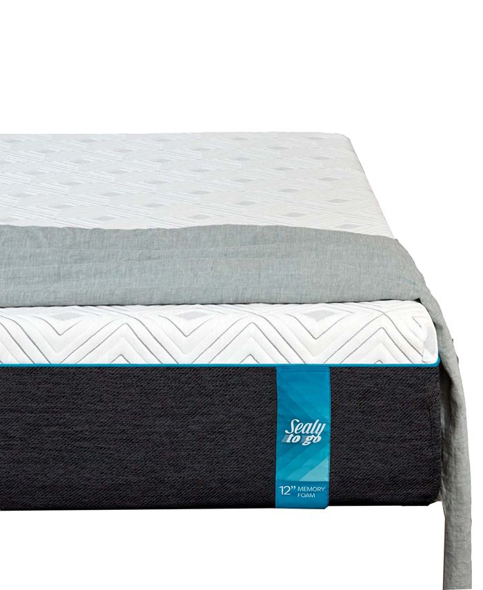 Sealy to Go 10" Plush Memory Foam Mattress Twin, Mattress in a Box
