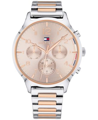 tommy hilfiger two tone watch