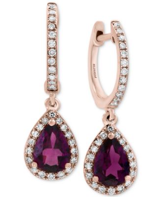 macys garnet earrings