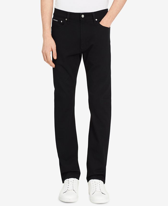 calvin klein straight fit stretch pants