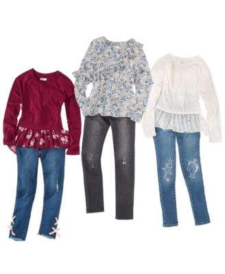 girls embellished jeans