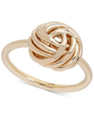 solid gold knot ring