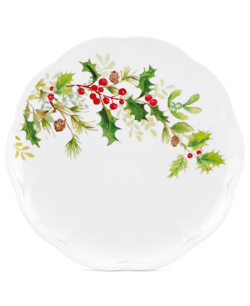 Lenox Dinnerware, Winter Meadow Holly Accent Plate