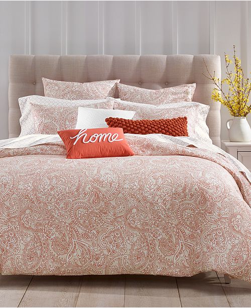 Charter Club Closeout Paisley 300 Thread Count 3 Pc Bedding Collection Created For Macy S Reviews Bedding Collections Bed Bath Macy S