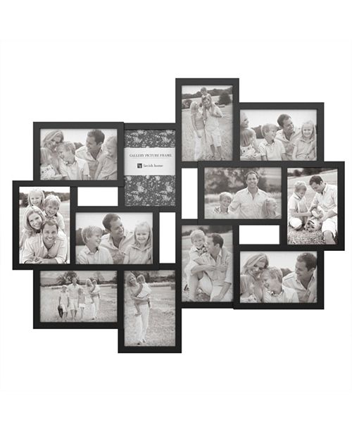 Trademark Global Collage Picture Frame With 12 Openings For 4x6 Photos By Lavish Home Black Reviews Picture Frames Home Decor Macy S
