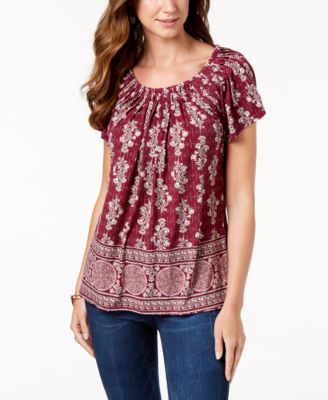 macys style & co tops