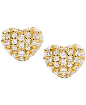 michael kors heart earrings