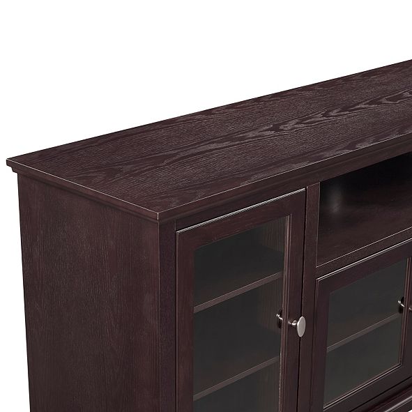 Walker Edison 70&quot; Wood Highboy TV Media Stand Storage Console - Espresso & Reviews - Home - Macy&#39;s