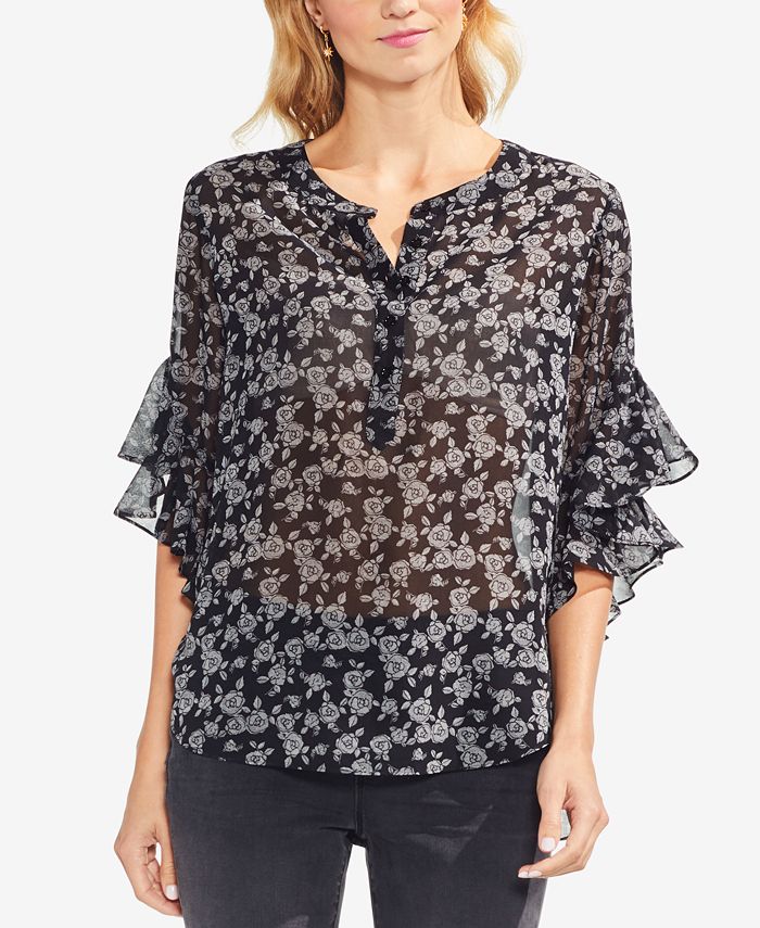 Vince Camuto FlutterSleeve Top & Reviews Tops Women Macy's
