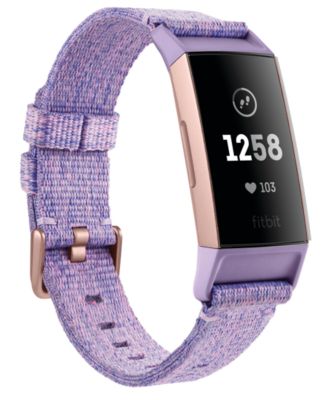 fitbit charge 3 purple and rose gold