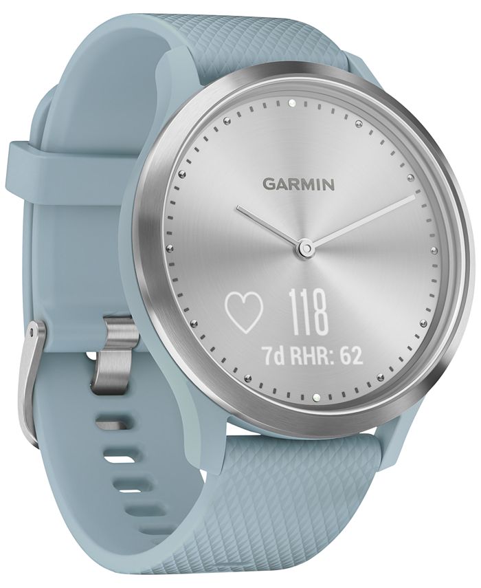 garmin vivomove hr sport white silicone strap smartwatch