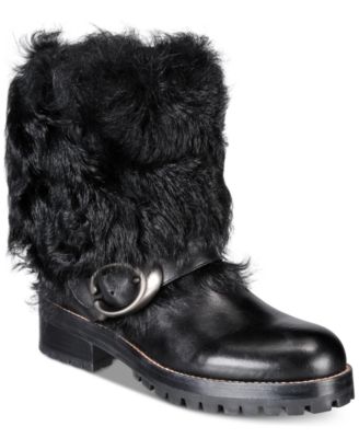 coach signature buckle bootie