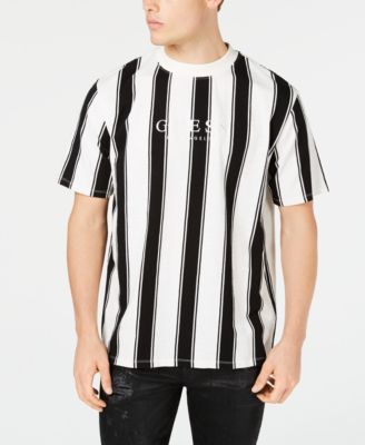 guess t shirt mens stripe
