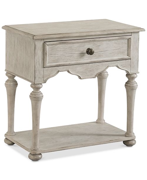 Furniture Closeout Hadley Usb Outlet Nightstand Created For Macy S Reviews Furniture Macy S