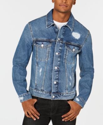 calvin klein jeans men's denim trucker jacket