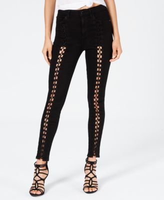 guess lace up jeans