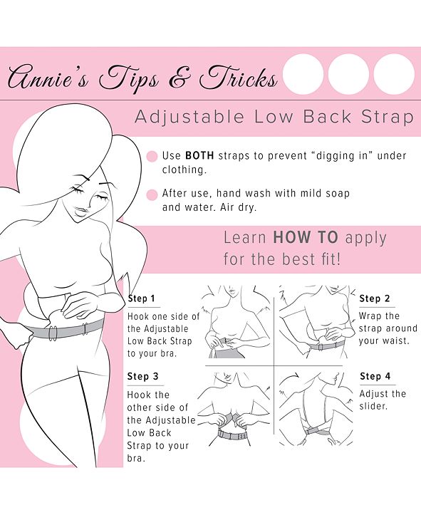 Fashion Forms Adjustable Low Back Bra Strap MC415 & Reviews All Bras