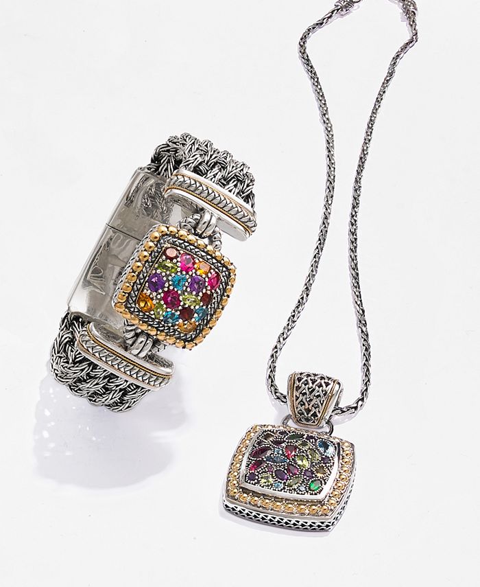 EFFY Collection Balissima by EFFY® Multistone Square Pendant in