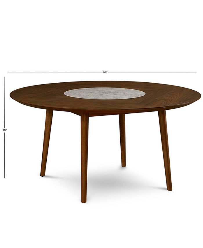 Furniture Oslo Dining Furniture 7 Pc Set Lazy Susan Table 6 Side Chairs Created For Macy S Reviews Furniture Macy S